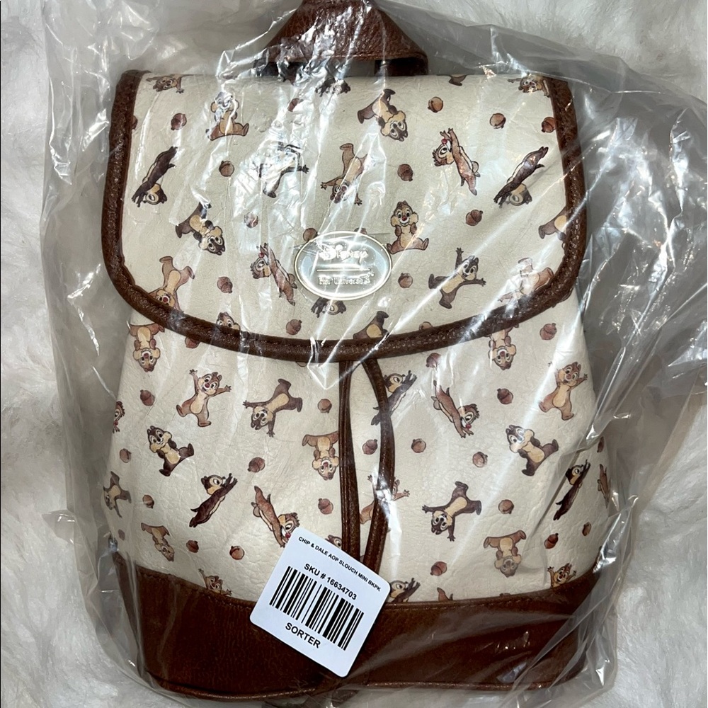 Her Universe Chip and Dale Slouch mini backpack